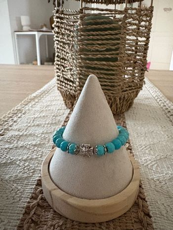Bracelet extensible turquoise