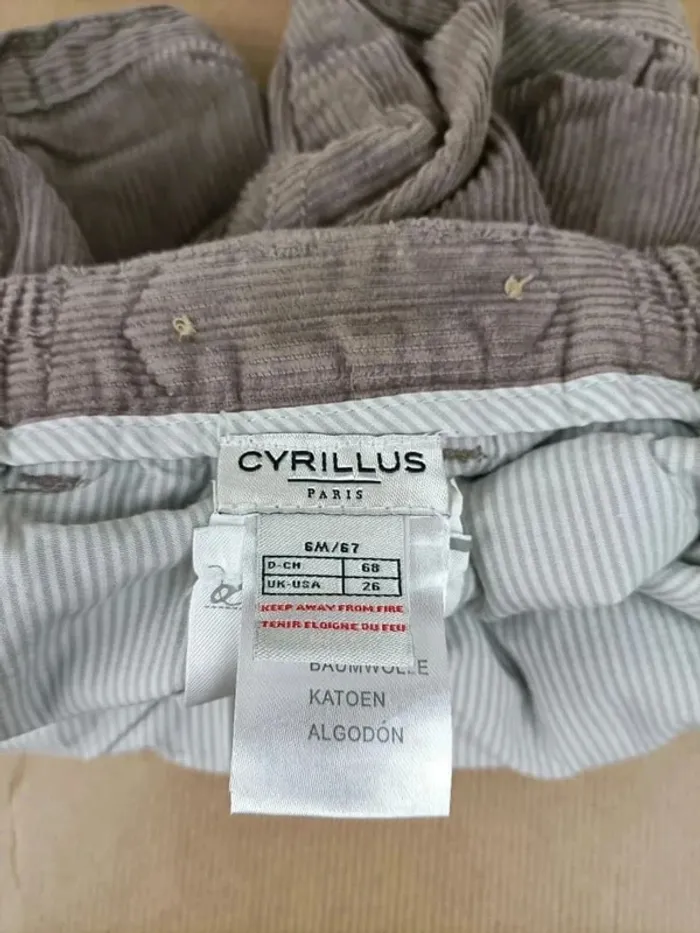 short Cyrillus garçon 6 mois - photo numéro 5