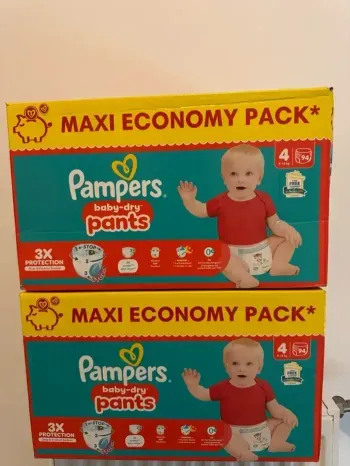 lot 2 cartons pampers pants taille 4