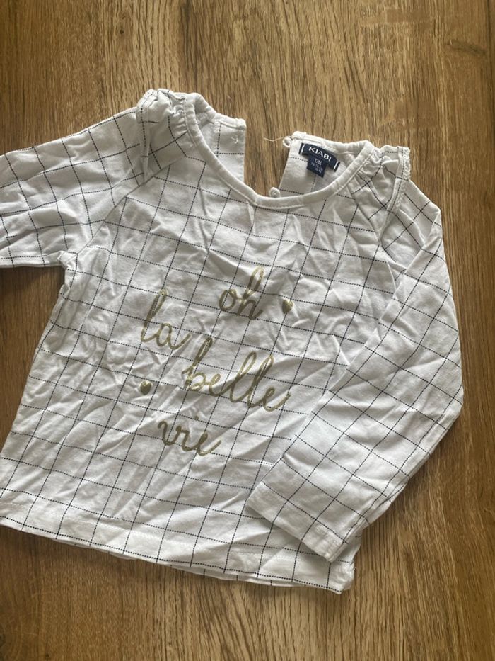 T-shirt manche longue taille 12 mois