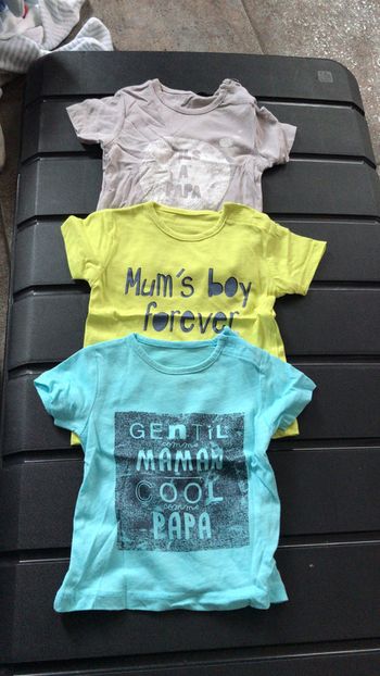 Lot 3 tee shirt bébé garçon