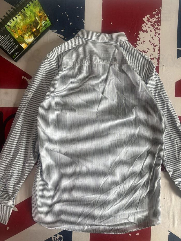 Chemise Saint James taille Xl à rayures blanche et bleu - photo numéro 10