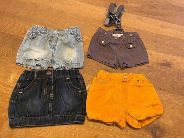 Lot de short et jupe fille 3 mois - photo numéro 2