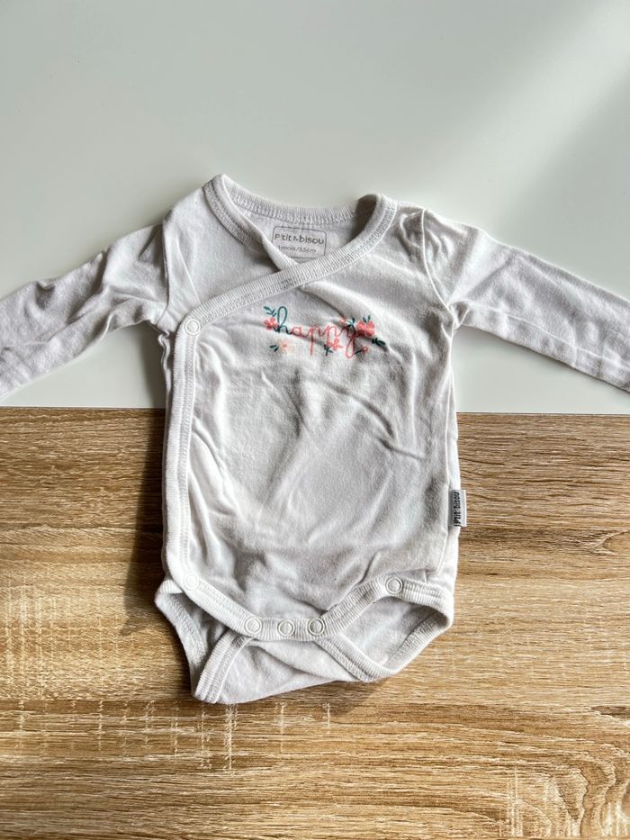 Lot bodies manches longues fille 1 mois - photo numéro 6