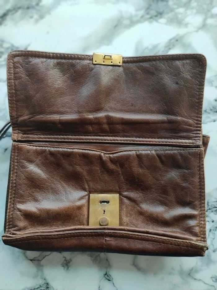 Sacoche vintage en cuir - photo numéro 9