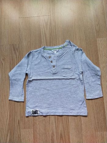 Sweat léger gris avec boutons KidKanaï