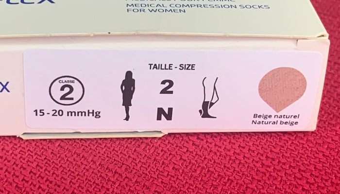 Chaussettes de contention femme Beige naturel Venoflex - photo numéro 2