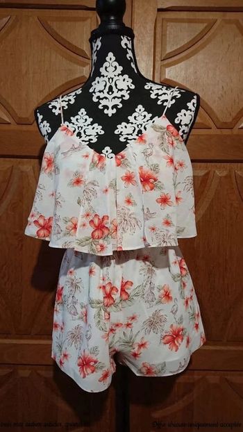 Combishort bohème à motif de fleurs d'été Forever 21