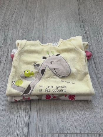 Lot de 2 pyjamas bébé Kitchoun – 1 mois / 54 cm