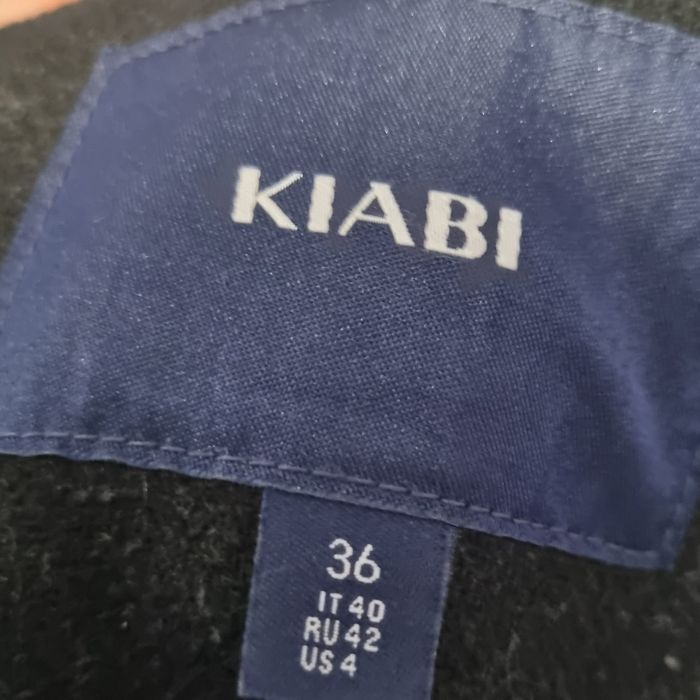 manteau noir caban à capuche fourrure kiabi taille 36 - photo numéro 2