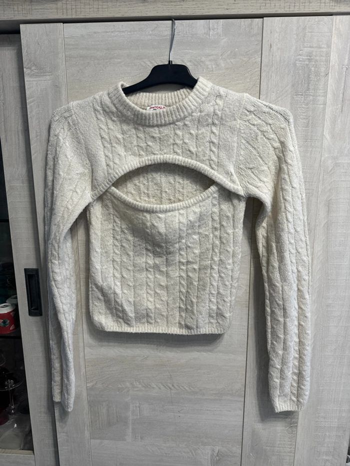 Pull blanc taille XS Jennyfer