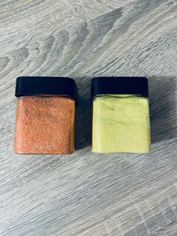 Lot de 2 pots de sable pailleté