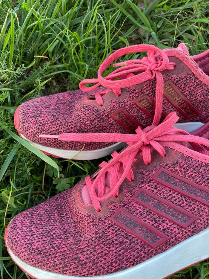 Basket adidas rose/rouge - photo numéro 5