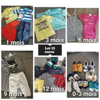 Lot bébé du 1 mois au 12 mois