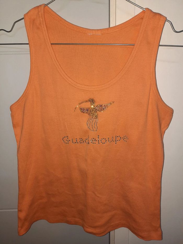 Débardeur orange - Guadeloupe - photo numéro 2