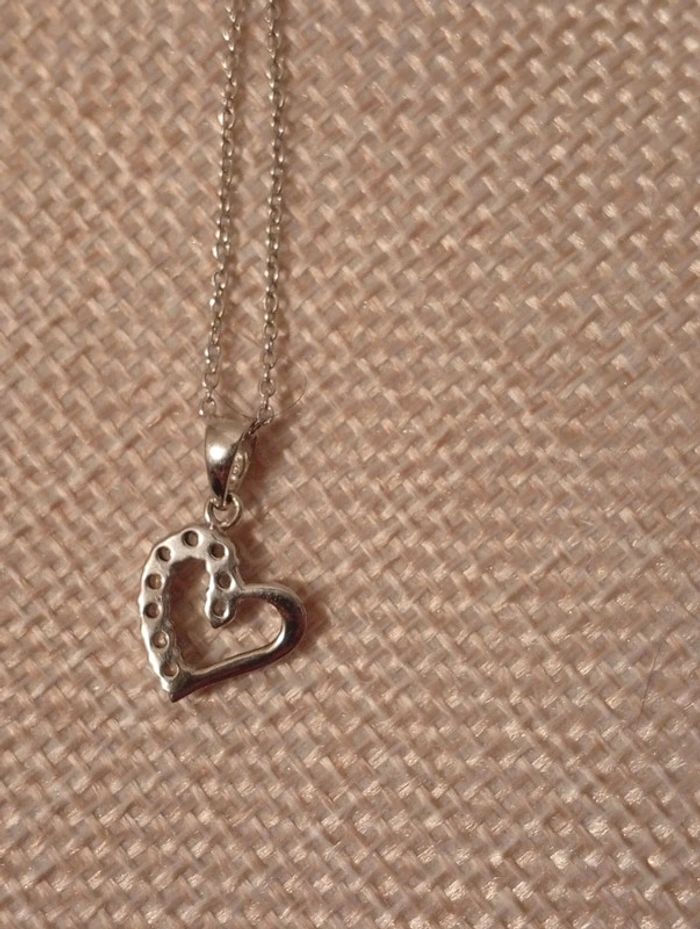 Chaine en argent pendentif cœur 🩶 - photo numéro 4