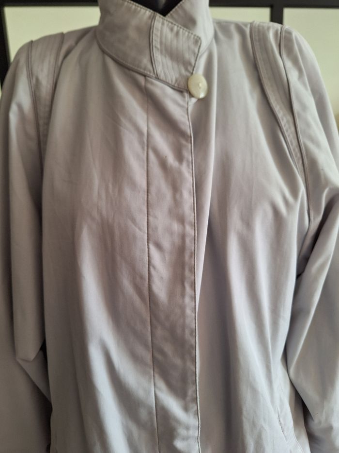 Trench vintage gris clair 40 - photo numéro 4