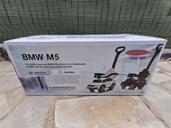 [N3UF] Trotteur BMW M5 2-en-1 – Porteur & poussette avec sons, LED et protections