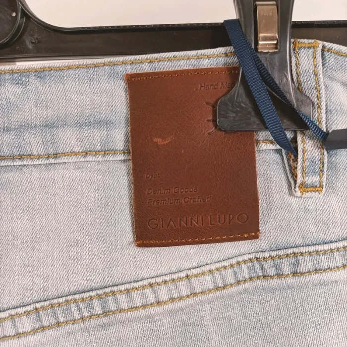 Short en jean clair Gianni Lupo - Taille 42 (XL) - A298 - photo numéro 14
