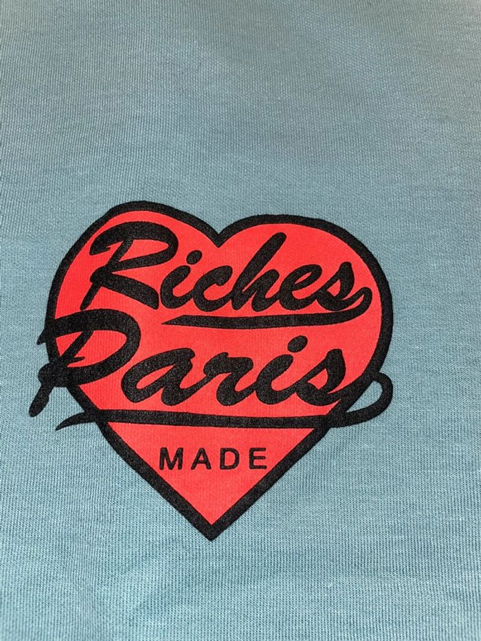T-shirt Riches Paris oversize bleu - Taille M - photo numéro 4