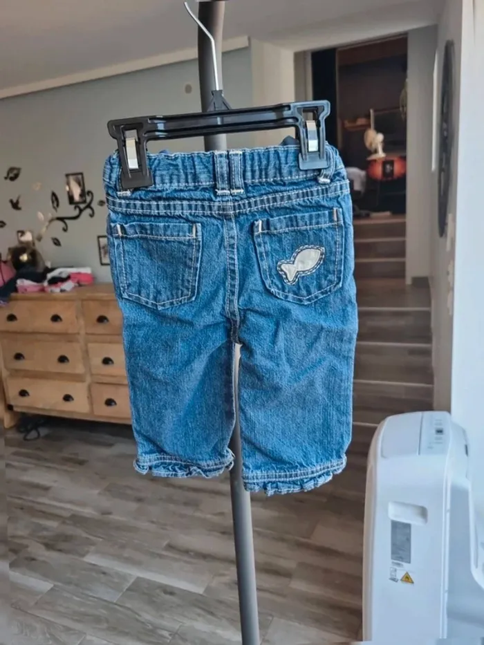 Pantalon 6 mois fille jeans - photo numéro 3