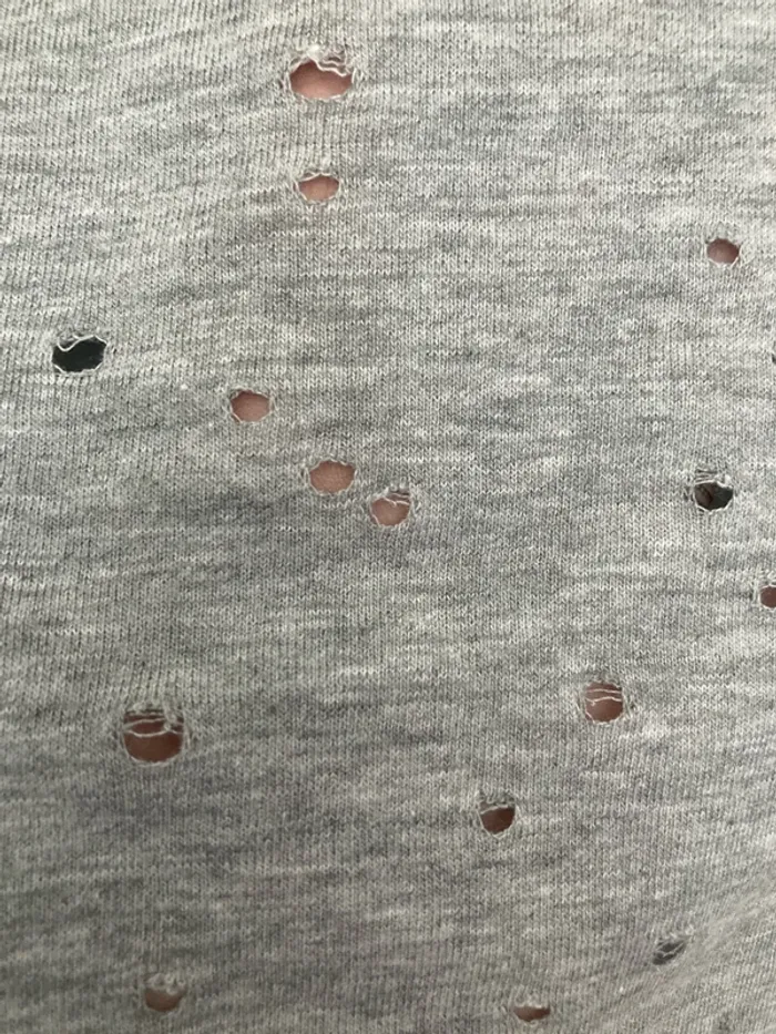 T-shirt Camaïeu gris, taille S, tissu léger - photo numéro 3