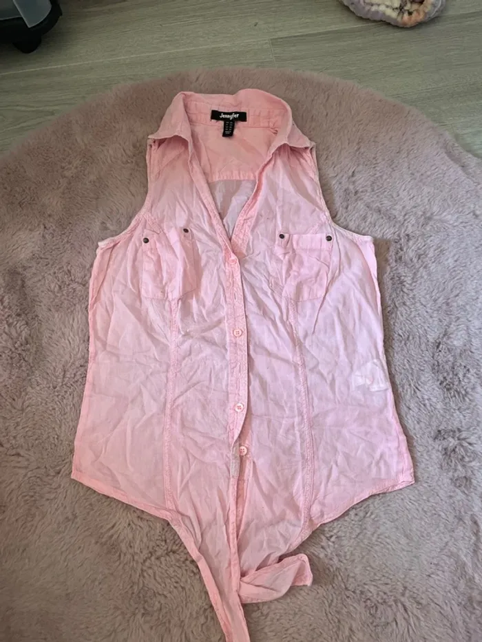 Chemise sans manches fille