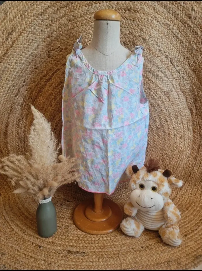 Jolie petite robe été fille petit bateau 6 ans