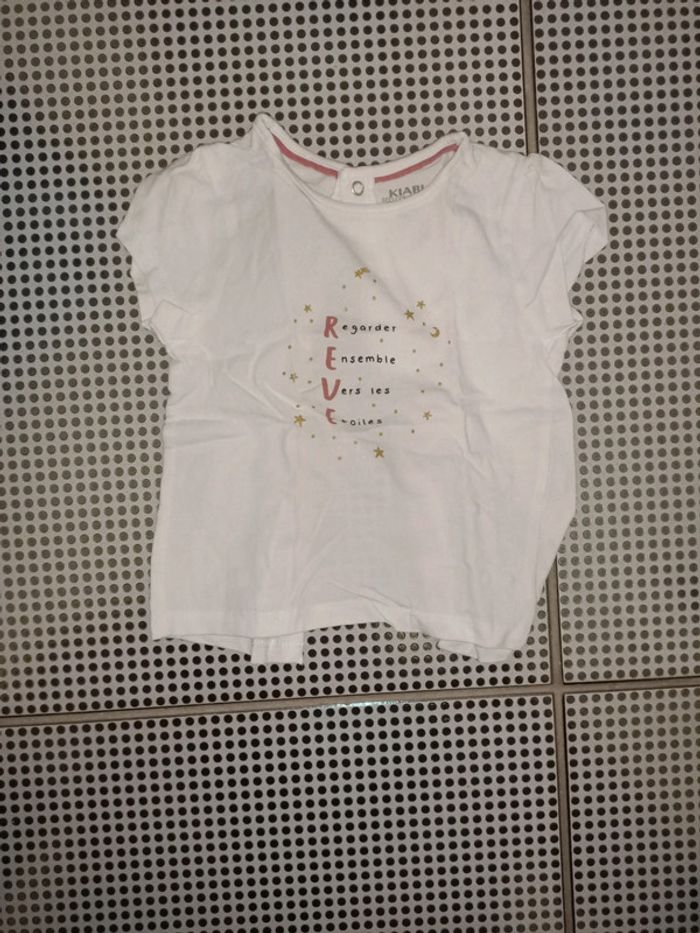 Lot tee shirts, manches courtes, 12 mois - photo numéro 10