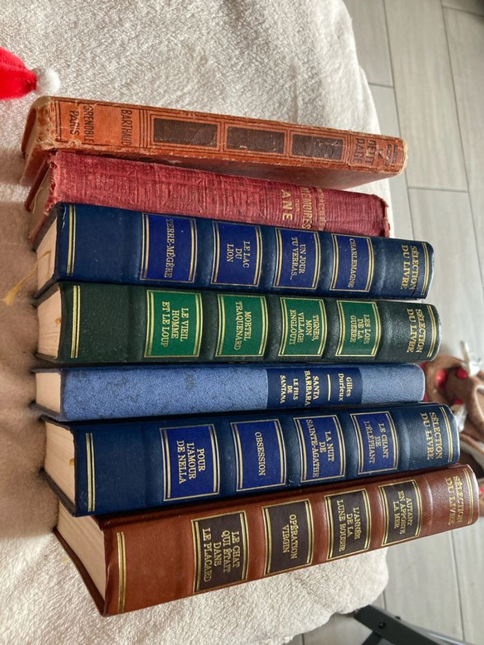 Lot de 7 livres anciens