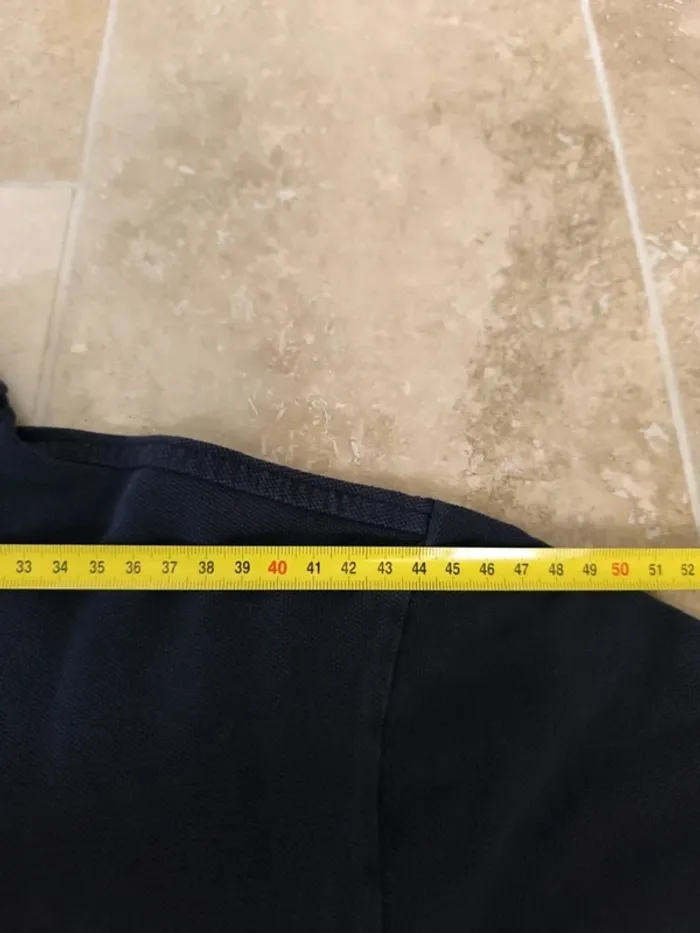 Polo Ralph Lauren homme custom fit L marine logo jaune quelques défauts - photo numéro 12