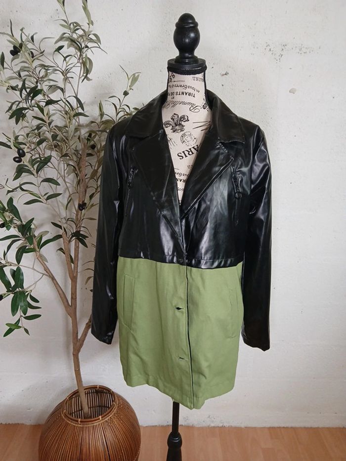 🖤💚 Veste noire & verte bi-matière – Taille 40/42 – Marque Awesta