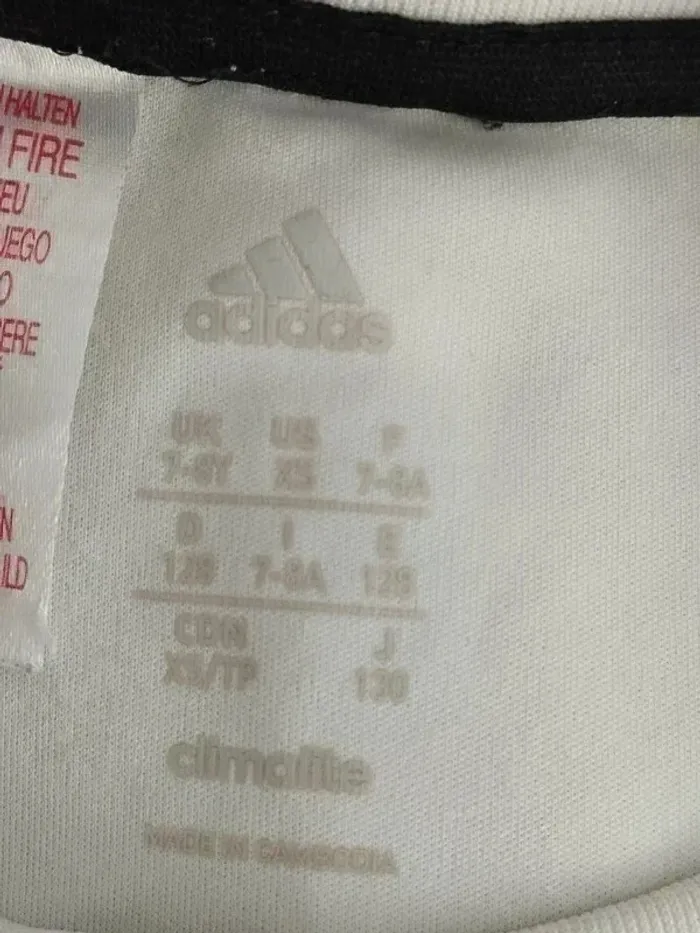 Adidas T-Shirt X Graphic Blanc Enfant 7 8 ans - photo numéro 3