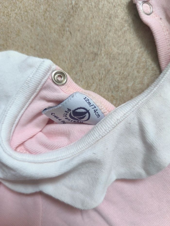 Blouse rose Petit Bateau 12 mois - photo numéro 4