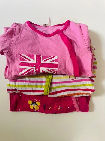 Lot pyjamas / grenouillères léger - 3 mois