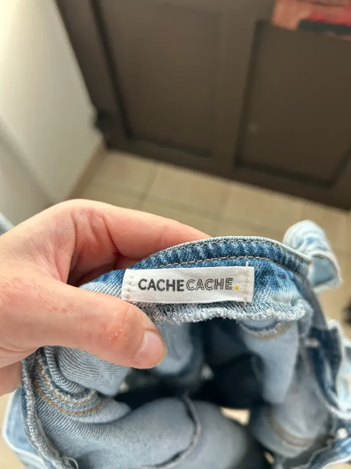 Combi short en jean - photo numéro 3