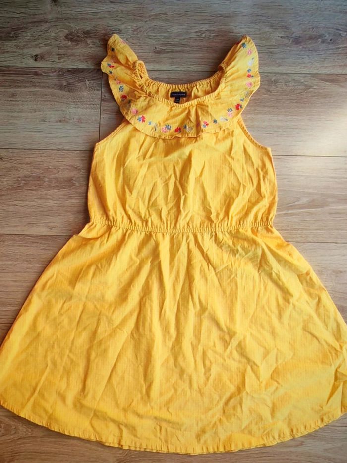 Robe jaune fleurie sergent major 11 ans - photo numéro 3