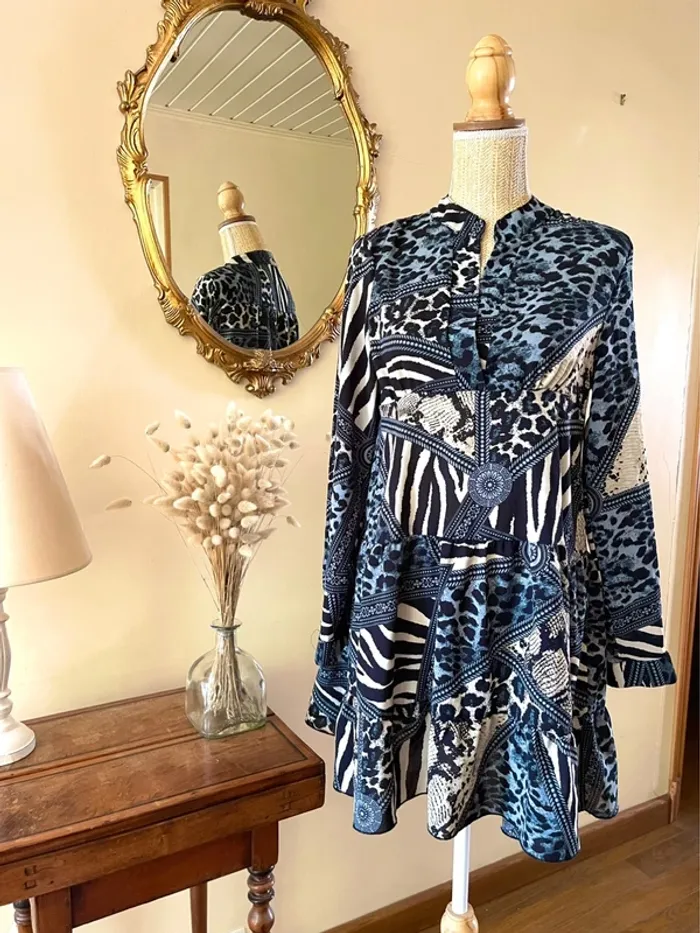 Robe à Motifs Géométriques léopard - Lillie Rose - Taille M/L ** neuf