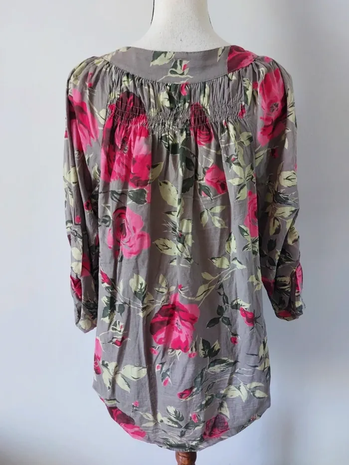Chemise à fleurs 100% coton - photo numéro 5