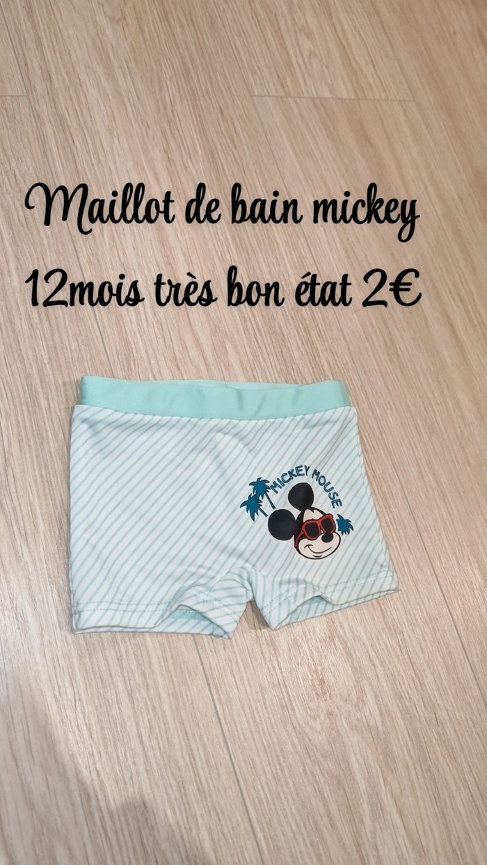 Maillot de bain Mickey 12mois