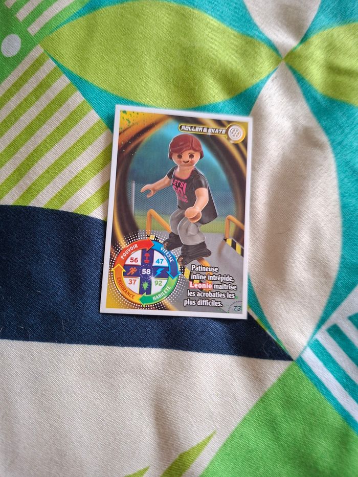 Carte playmobil roller & skate 73