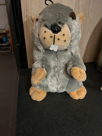 Marmotte en peluche