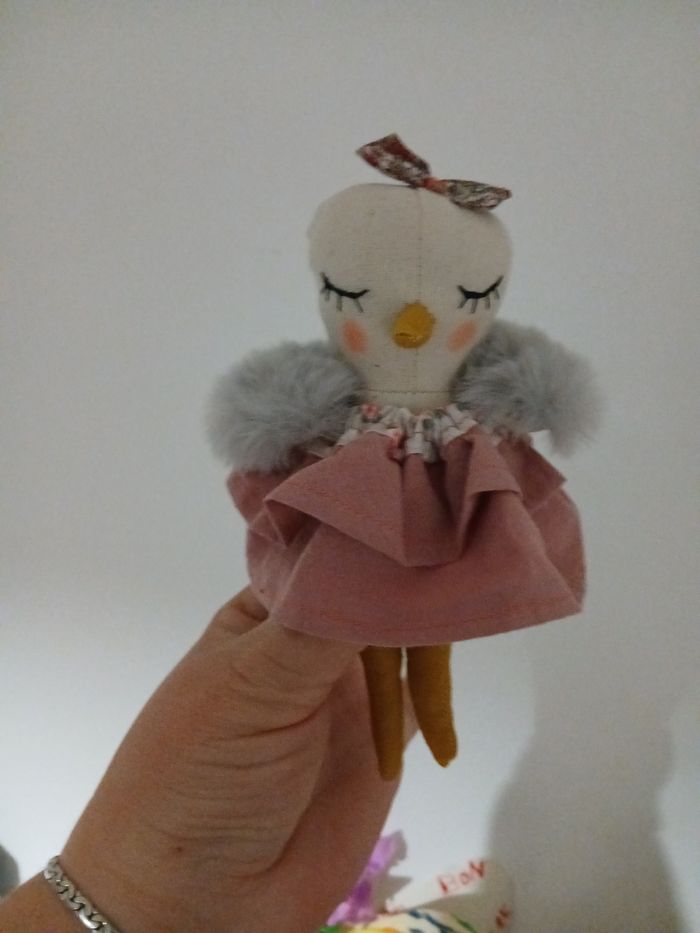 Poupée poussin et son lit oeuf - photo numéro 4