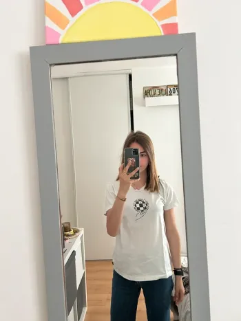 T-shirt blanc vans