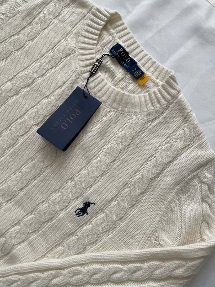 Polo Torsadé Ralph Lauren Beige - Taille S - photo numéro 5