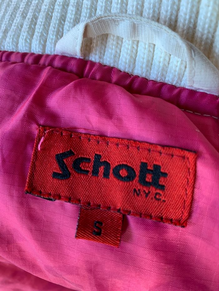 Manteau Schott blanc taille S - photo numéro 2