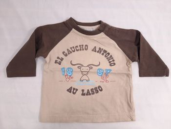 Tee shirt manches longues, 3 mois,  in extenso