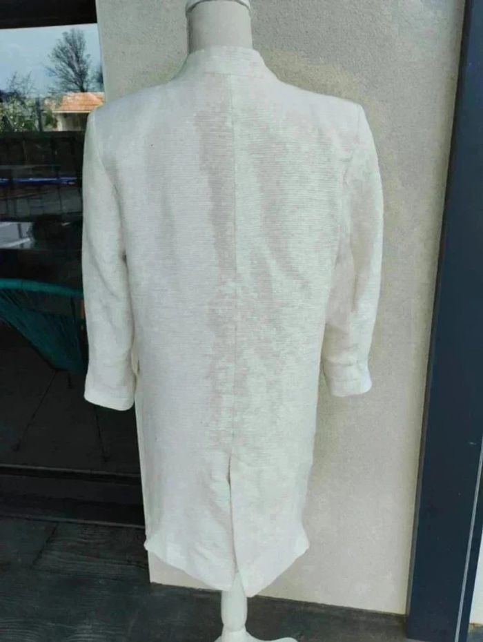 🧥 Manteau Femme – Zara – Taille 38 M 🧥 Élégance minimaliste & texture chic - photo numéro 7