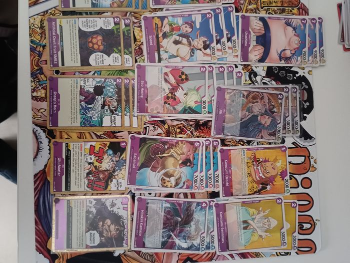Lot de cartes one piece op01 violet - photo numéro 3