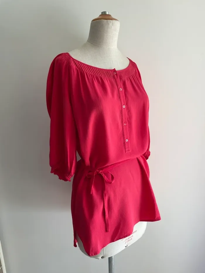 Blouse soie framboise Gérard Darel T.36